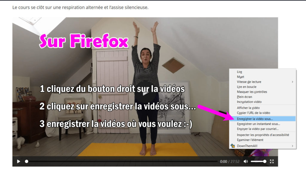 Télécharger les vidéos avec Firefox